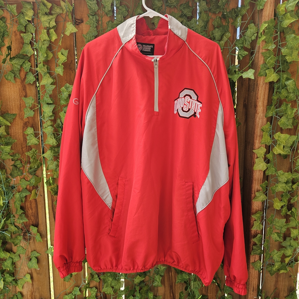 Red Ohio State Buckeyes Windbreaker Jacket - Picture 2 of 7